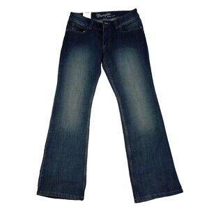 Wrangler Denim Jeans Women's 7X30 Blue Boot Cut Western Workwear Rodeo Stretch